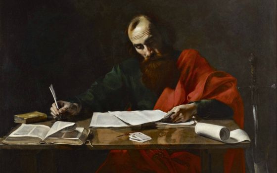 "St. Paul Writing His Epistles," unknown artist, circa 1618-20 (Museum of Fine Arts, Houston)