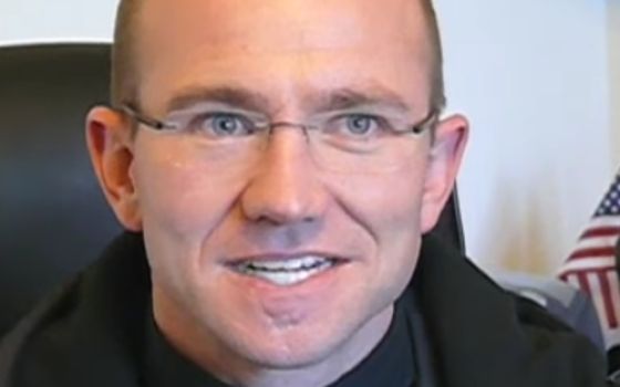 Fr. Jeremy Leatherby is seen in a 2011 YouTube video. (NCR screenshot/YouTube/AllHeartsAfire)