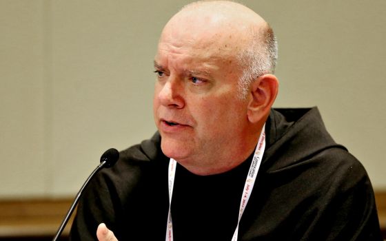Franciscan Fr. Sean Sheridan in 2017 (CNS/Bob Roller)