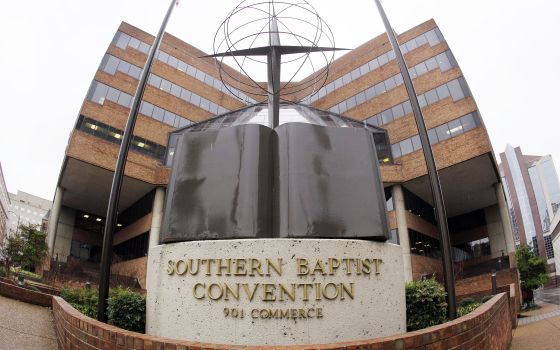 Headquarters of the Southern Baptist Convention in Nashville, Tenn., Dec. 7, 2011 file photo. (AP Photo/Mark Humphrey, File)