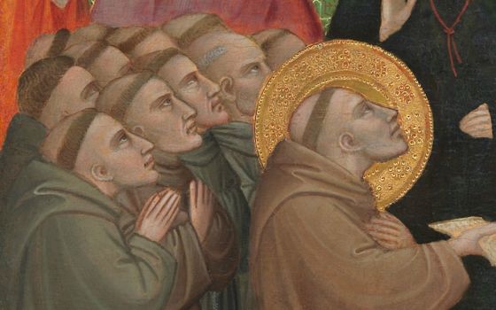 "St. Francis before the Pope" (1390-1400, detail) by Spinello Aretino (Art Institute of Chicago)