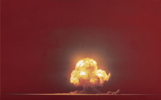 The Trinity nuclear test, July 16, 1945, in the Jornada del Muerto desert, New Mexico (Wikimedia Commons/U.S. Department of Energy/Jack Aeby)