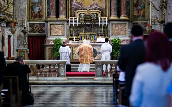 The Latin Mass is celebrated in Rome on Sept. 7, 2017. (Dreamstime/Ensens)