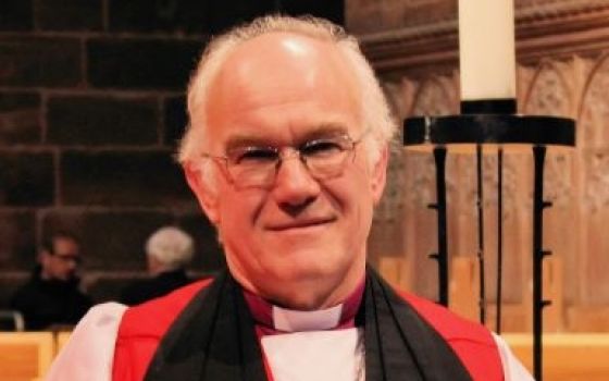 Former Anglican Bishop Peter Forster of Chester, England, is pictured at the Anglican Cathedral in January 2012. (CNS/Simon Caldwell)