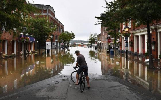Tidal flooding in Alexandria, Virginia (Getty Images via PBS NewsHour/The Washington Post/Matt McClain)