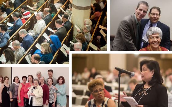 A collage of photos from conventions of the Catholic Theological Society of America in recent years (Courtesy of CTSA)