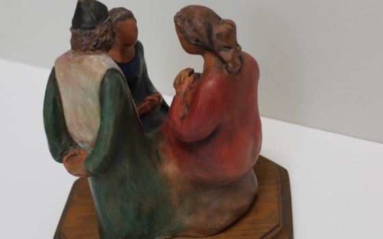 St. Joseph Sr. Marian Cowan's sculpture "The Visitation" is pictured at the Sisters of St. Joseph of Carondelet motherhouse in St. Louis. (Courtesy of Sisters of St. Joseph of Carondelet/Sarah Baker)