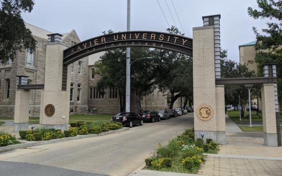 The main entrance to Xavier University of Louisiana, the United States' first and only historically Black Catholic university. (Wikimedia Commons/Natemup)