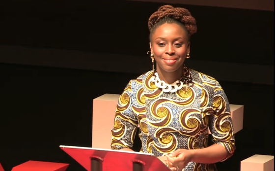 Chimamanda Ngozi Adichie speaking at a 2013 TedX event. (NCR screenshot/YouTube)