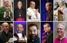 Candidates for the upcoming 2022 U.S. Conference of Catholic Bishops presidential and vice presidential elections are shown in composite photo