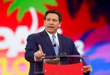 Florida Gov. Ron DeSantis speaks at the Conservative Political Action Conference Feb. 24 in Orlando, Florida. (CNS/Reuters/Octavio Jones)