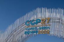 The main gate of the United Nations Climate Change Conference (COP 27) in Sharm el-Sheikh, Egypt, Nov. 6-18. (Unsplash/Matthew TenBruggencate)