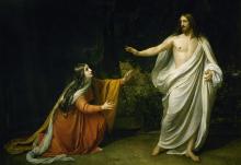 "Christ's Appearance to Mary Magdalene after the Resurrection," 1835, by painter Alexander Andreyevich Ivanov (Artvee)