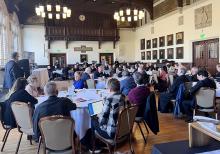 Dozens of theologians and U.S. bishops attend the conference "The Way Forward: Pope Francis, Vatican II, and Synodality," held March 3-4 at Boston College. (Courtesy of Boisi Center for Religion and American Life)