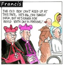 Francis, the comic strip: Does Francis have some kind of secret youth tonic?