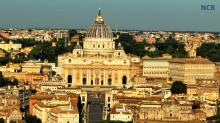 An aerial view of St. Peter's Basilica in Vatican City (NCR screenshot/YouTube)