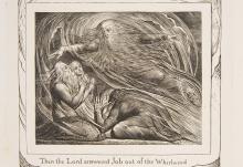 "The Lord Answering Job Out of the Whirlwind," an 1825-26 engraving by William Blake (Metropolitan Museum of Art)