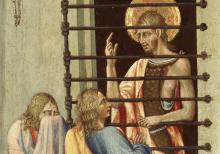 "St. John the Baptist in Prison Visited by Two Disciples" (1455-60, detail) by Giovanni di Paolo (Art Institute of Chicago)