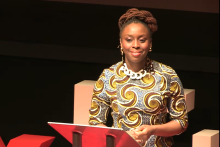 Chimamanda Ngozi Adichie speaking at a 2013 TedX event. (NCR screenshot/YouTube)