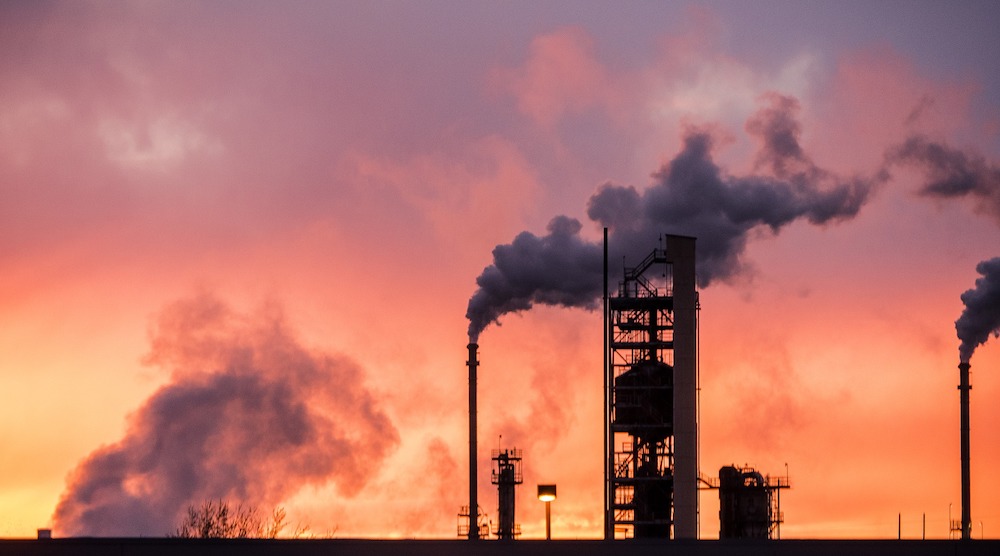 Sunset view of refinery. Founded in 1919, the American Petroleum Institute has become a major political force, but it now faces lawsuits from states and cities claiming that it paid scientists who denied that climate change was real. (Devon Chandler/Pixab