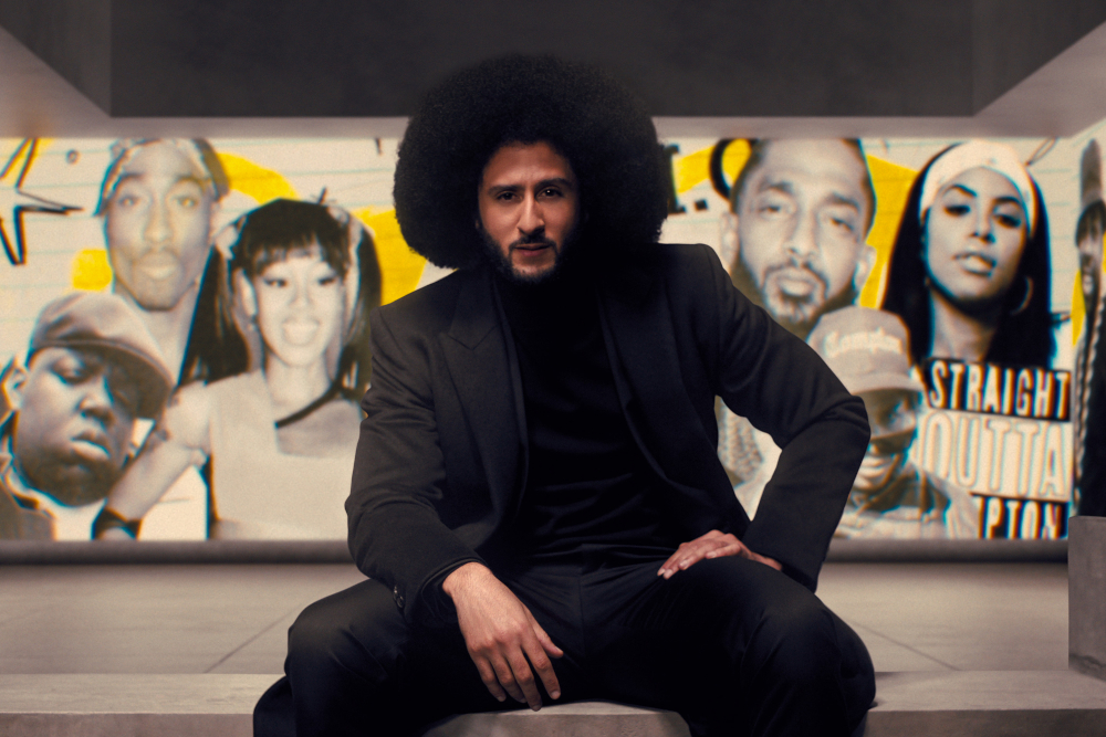 Colin Kaepernick in episode 101 of Netflix's "Colin in Black & White." (Courtesy of Netflix) 